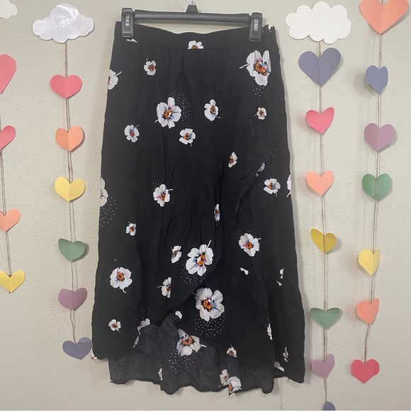 Floral midi high low dress. Size: small w48 - Picture 10 of 14